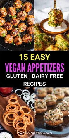 vegan appetizers that are gluten and dairy free