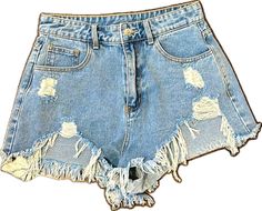 Light Blue Bottoms With Frayed Hem For Summer, Summer Light Blue Bottoms With Frayed Hem, Chic Blue Jean Shorts For Beach, Light Blue Ripped Bottoms For Summer, Summer Ripped Light Blue Bottoms, Blue Summer Bottoms With Frayed Hem, Summer Light Blue Ripped Bottoms, Lace Jeans, American Eagle Jean Shorts