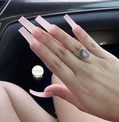 Simple Long Nails, Gel Nail Extensions, Long Acrylic Nails Coffin, Long Square Acrylic Nails, Bling Acrylic Nails, Pink Acrylic Nails, Square Acrylic Nails, Dream Nails, Fire Nails