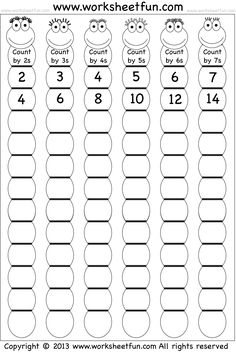 printable worksheet for numbers and counting