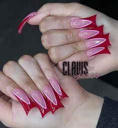 Square Nails With Stiletto Pinky, Houston Nails, Bookings Available, Glamour Nails, Grunge Nails