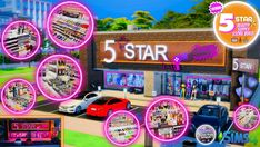 the 5 star store is open for business and customers to purchase their products in this game