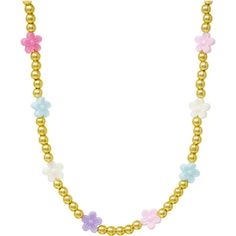 This colorful bead necklace for children features colorful daisy charms. The chain is crafted with high-quality stainless steel beads and finished with a luxurious gold plating, ensuring its durability and longevity. | Zomi Gems | Daisies Bead Necklace, (Multicolors, One Size) | Maisonette collects the best children’s products from around the world (unlike Zulily, Etsy, The Tot, Farfetch Kids, Childrensalon, Crate and Kids, Kohls, Wayfair, Buy Buy Baby, Nordstroms, Mini Boden, J.Crew Factory, or PotteryBarn Kids), creating a curated shopping experience for you. Think of us as your shortcut to fashion for litte ones! Gold Necklace With Flower Charm And Round Beads, Gold Flower Necklace With Round Beads, Mom Accessories, Daisy Charm, Boy Accessories, Childrens Jewelry, Buy Buy, Buy Buy Baby, Scarf Jewelry