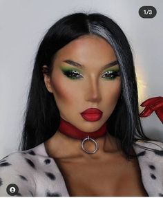 20 Awesome Disney Makeup For Halloween 2021 - The Glossychic Yzma Costume Makeup, Disney Villain Makeup, Diy Cruella Deville Costume, Cruella Makeup, Glam Halloween Makeup, Cruella Deville Makeup, Disney Villains Makeup, Costumes 2023