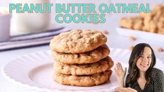 Peanut Butter Oatmeal Cookies (+ Video!) Cookie Recipes Peanut Butter Oatmeal