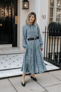 Statement midi dress Zara Dress, Zara Dresses, Shirt Dress, Midi Dress, Blue