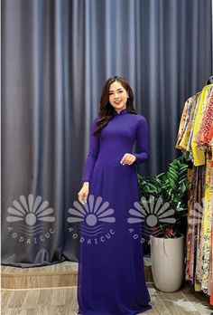 CHI TIẾT SẢN PHẨM  Áo dài truyền thống, màu tím huế, lụa chiffon cao cấp, không nhăn, không xù  Toàn bộ hình ảnh  được chụp thực tế MÔ TẢ SẢN PHẨM  ✅ Chiều dài áo: 1m43 ✅ Chất liệu: Lụa Chiffon, co giãn 4 chiều, mềm,mịn, bay tà, thấm hút mồ hôi tốt ✅ Chất liệu quần: quần lụa Chiffon ✅ Áo dài 4 tà: 2 tà trước 2 tà sau CÁCH CHỌN SIZE ÁO:                   S: Chiều cao/cân nặng ( 1m50/1m65 - 40/47kg). Vòng ngực/vòng eo: 82/ 84 - 66/68                  M: Chiều cao/cân nặng ( 1m50/1m65 - 48/53kg) .V Elegant Fitted Purple Ao Dai, Spring Purple Ao Dai, Purple Long Sleeve Ao Dai For Spring, Women's Costumes, Favorite Outfit, Beauty Book, Art Collection, Bathing Beauties, Chiffon