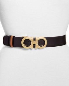 Designer Brown Belts With Gold-tone Hardware, Designer Brown Belt With Gold Buckle, Luxury Brown Calf Leather Belt, Designer Brown Belts For Workwear, Luxury Brown Belts With Gold-tone Hardware, Designer Brown Leather Belt, Ferragamo Belt, Belt Jewelry, Brown Leather Belt