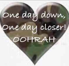 a heart with the words one day down, one day closer to gorrah