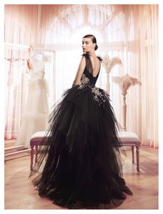 || THE TUTU || #embellishment #fashion #design #handmade #dress #hautecouture #springsummer #2017 #craftsmanship #luxury #ballet #tutu #embroidery #silver #crystals #puffskirt #layers #tulle #black #volume #pleated #glittering #flowers #sparkle #gown #hamdaalfahim Goth Ballgown, Black Swan Ball Gown, Hamda Alfahim, Swan Lake Black Swan, Elegant Black Tulle Tutu Dress, Black Tulle Dress With Voluminous Skirt, Black Luxury Tutu Dress, Luxury Black Tulle Maxi Skirt