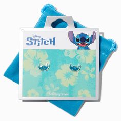 Claire's Disney Stitch Sterling Silver Druzy Stud Earrings Stitch Earrings Disney, Lilo And Stitch Jewelry, Cute Disney Earrings, Cute Disney Earings, Disney Esr Key Chain, Disney Stitch, Fashionable Jewelry, Jewelry And Accessories, Stitch Disney