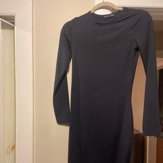 Never Worn, Shows Off Curved, Size Small, Cocktail Length, Stretchy Material, Black, Long Sleeve Zara Fitted Long Sleeve V-neck Dress, Zara Black Long Sleeve Bodycon Dress, Zara Black, Zara Dresses, Stretchy Material, Fitted Dress, Zara, Colorful Dresses, Long Sleeve Dress