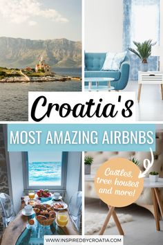 The best Airbnb rentals in Croatia Unique Airbnb Ideas, Airbnb Unique, Coolest Airbnb, Beautiful Airbnb, Unique Airbnb, Airbnb Ideas, Croatia Vacation, Croatia Travel Guide, Best Airbnb