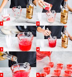 the steps to make an alcoholic cocktail