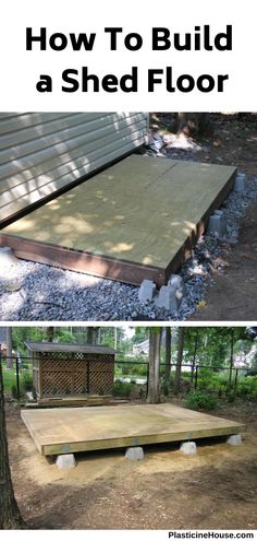 how to build a shed floor in the backyard