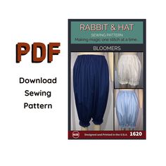 the pattern for rabbit and hat pants is shown