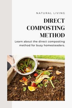 the cover of a book about direct composting method