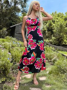 Women's 2023 Floral A Line Strap Midi Dress
Size Chat： Beach Holiday Dresses, Cami Midi Dress, Floral Dresses Long, Floral Print Fabric, Type S, Floral Print Midi Dress, Weave Style, Suspender Dress, Women Long Dresses