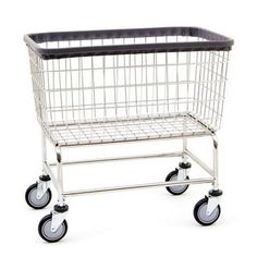 a shopping cart with wheels on it