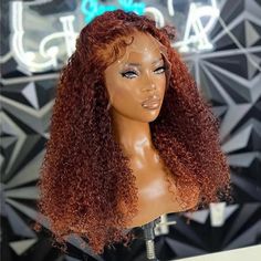 250% Reddish Brown Kinky Curly Pre plucked with Baby Hair 30 40 Inch Human Hair 13x4 Lace Front Wig Colored Human Hair Wig Glueless Wigs, Lace Front Wig, Baby Hair, Hair Wig, Hair Wigs