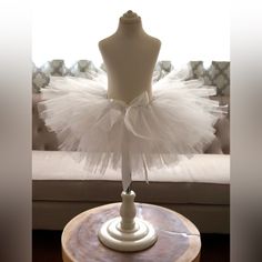 This Beautiful, White, Very Full Tutu Is Made With Gorgeous Tulle And Ribbon. I’ve Never Worn This Before As I Haven’t Had The Occasion To, But It’s So Cute And Full Of Life. I’m A Size 0 And This Is Fully Adjustable. You Can Easily Make The Waist Bigger Or Smaller If Necessary Ballerina Tutu Dress, Ballerina Tutu, White Tutu, Tulle Tutu, White Tulle, Tutu Dress, Life I, So Cute, Womens Skirt