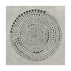 an art work with black dots on grey paper