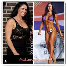 Siliana Gaspard's Stats: Before: I was 23 when I started, 5’5’’, about 150lbs, bodyfat was probably around 28-30%. After: I am currently 27, still 5’5’’, I stepped on stage at the Arnold just a few weeks ago at 7% body fat. Could You Tell Us A Little More About Yourself? I am Bulgarian, I Model Training, Competition Prep, Summer Trends Outfits, Fitness Competition, Fitness Challenge, Fitness Transformation, Fitness Model, Physical Fitness, Stay Fit