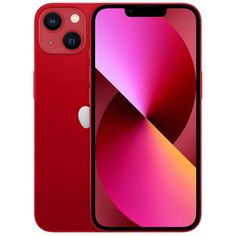 the red iphone 11 is next to an image of it's front and back cameras