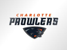 the charlotte prowls logo is shown on a white background with orange and black letters