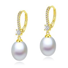 PRICES MAY VARY. Exceptional Freshwater Pearls: Each teardrop/oval-shaped pearl is hand-selected for its radiant luster and rich nacre, embodying elegance and uniqueness. Our genuine pearls outshine simulated alternatives, offering you a piece of nature's beauty. Premium 925 Sterling Silver: Our earrings are crafted from high-quality 925 sterling silver with a 14K gold plating for enduring brilliance. Designed for sensitive ears, they are hypoallergenic, lead-free, nickel-free, and resistant to Personal Statement, Pearl Types, Timeless Gifts, Freshwater Cultured Pearls, Sensitive Ears, Pearl Drop Earrings, Everyday Jewelry, Pearl Drop, Cultured Pearls