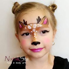 Deer Face Paint, Dinosaur Face Painting, Obličejové Masky, Bodysuit Tattoos, Christmas Face Painting