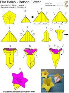 how to make an origami flower with paper step by step instructions for beginners