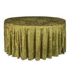 Velvet 120 Round Tablecloth - Olive Green Green Round Table, Velvet Tablecloth, 120 Round Tablecloth, Wedding Reception Party, Olive Green Velvet, Folding Chair Covers, Green Tablecloth, Reception Tables, Flower Panels