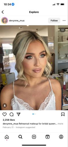 Fall Makeup Blonde, Wedding Makeup Blonde, Fall Bridal Makeup, Bridal Makeup For Green Eyes, Bridal Makeup For Blue Eyes, Bridal Makeup For Blondes, Glam Bride Makeup, Wedding Makeup For Blue Eyes