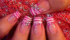 Video Nail, Pink Tip Nails, Hippie Nails, Sinful Colors, Bling Acrylic Nails, Kawaii Nails, Dream Nails