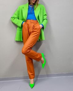 Colour Explosion, Fashion Palette, Clear Spring, Neon Fashion, Funky Outfits, Looks Street Style