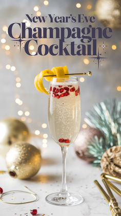 "✨ Celebrate in style with this New Year’s Eve Champagne Cocktail Recipe! 🥂  Perfect for your Christmas cocktail party, this sparkling punch with  alcohol combines soda bubbles and orange liquor for a festive twist.  Delight your guests with this easy-to-make Champagne punch recipe, ideal  for ringing in the New Year. Don’t forget to try our Thanksgiving sangria  for a seasonal favorite! 🍾🥳 " Champagne Cocktails Easy, Christmas Party Drinks Alcohol, Thanksgiving Sangria, New Years Eve Drinks, New Years Eve Party Ideas Food