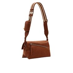 Brand: Desigual Gender: Women Type: Bags Season: Spring/Summer PRODUCT DETAIL • Color: brown • Fastening: with clip • Pockets: zip pockets • Size (cm): 18x30x6 • Details: -shoulder bags COMPOSITION AND MATERIAL • Composition: -100% polyurethane Casual Brown Bags With Zipper Pocket, Chic Brown Travel Camera Bag, Chic Brown Camera Bag For Travel, Brown Bag With Detachable Strap For Errands, Everyday Brown Baguette Bag With Detachable Strap, Brown Baguette Bag With Detachable Strap For Everyday, Casual Brown Crossbody Camera Bag, Casual Brown Rectangular Camera Bag, Brown Rectangular Camera Bag With Adjustable Strap