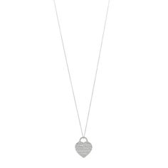 This is an authentic TIFFANY Sterling Silver Notes Heart Tag Charm Necklace. The necklace is crafted of sterling silver and features a heart tag charm engraved with the Tiffany New York address. Tiffany New York, Tiffany Necklace, Heart Tag, Tiffany Jewelry, The Necklace, A Heart, Sterling Silver Necklaces, Silver Necklaces, Charm Necklace