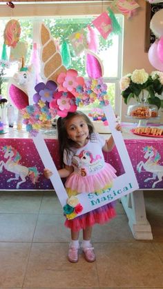 Unicorn Themed Birthday Party, Pony Birthday, 6th Birthday Parties, Unicorn Birthday Parties, 4th Birthday Parties, Birthday Pictures, 3rd Birthday Parties, Unicorn Party