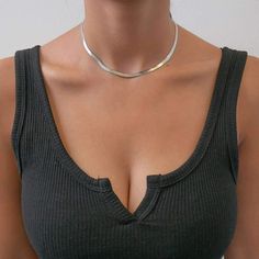 Crafted from Gold or Silver filled stainless steel, our herringbone chain adds a timeless sparkle to any ensemble. Wear our Gold or Silver filled Herringbone chain for a luxurious and classic feel.Length: 40cm Elegant Herringbone Clavicle Necklace, Elegant Metal Herringbone Clavicle Necklace, Trendy Silver Snake Chain Choker, Elegant Silver Snake Chain Choker, Trendy Herringbone Necklace With Snake Chain, Trendy Herringbone Clavicle Necklace With Snake Chain, Modern Snake Chain Necklace, Minimalist Silver Herringbone Necklace, Silver Minimalist Herringbone Chain Necklace