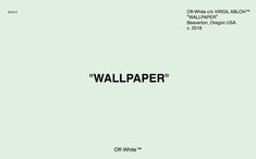 an old wallpaper ad with the word'wallpaper'in black and white