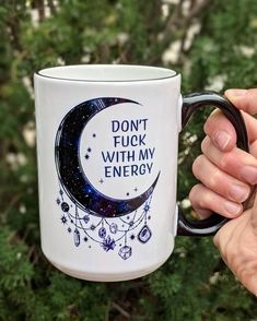 Witchy Gifts Gift for Her Gift for Friend Don't Fuk - Etsy Moon Mug, Witch Mug, Witch Coffee, Witchy Gifts, Witchy Crafts, My Energy, 12 December, Cute Mugs, Cups And Mugs