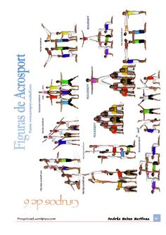 an image of people doing different exercises