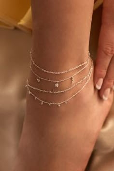 Anklet Outfit, Rose Gold Oval Engagement Ring, Leather Jewelry Diy, Silver Anklet, Topaz Engagement Ring, Dope Jewelry, Silver Anklets, Girly Jewelry