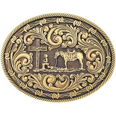 Praying Cowboy Cross Gold Tone Western Belt Buckle Nwt Alloy Metal In An Antiqued Gold Tone Oval Shape 3 Dimensional Cowboy Kneeling In Front Of The Cross With His Horse. Scroll Etched Background Fits 1-1/2 Inch Belts Nwt Western, Cowgirl, Rodeo, Ride, Bohemian, Hippie, Festival, Yellowstone, Coastal Cowgirl, Southwest, Southwestern, Americana, 'Farm, Ranch, Farmer, Rancher, Two Step, Country Music, Unisex Cowboy Cross, Horse Western, Cross Gold, Cowgirl Rodeo, Two Step, Western Belt Buckles, Ralph Lauren Leather, Western Belt, Ostrich Leather