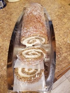 a loaf of bread sitting on top of a counter