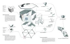 an architectural diagram shows the various parts of a house that are connected to each other