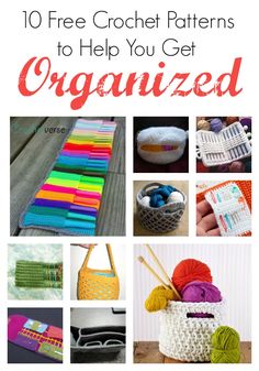 crochet patterns to help you get organized