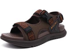 PRICES MAY VARY. The hiking sandals for men feature three hook and loop adjustable straps for a customizable fit, perfect for outdoor adventures. Made with breathable mesh material and soft knitting straps, these mens water sandals ensure comfort and durability during long walks. The arch support and 1.2" deep heel cup of these mens sandals provide stability and cushioning for all-day wear. With a heel-toe drop height difference of 6mm, these man sandals promote a natural foot position and gait Mens Water Sandals, Man Sandals, Sandals For Men, Water Sandals, Hiking Sandals, Walking Sandals, Indoor Activities, Sport Sandals, Mesh Material